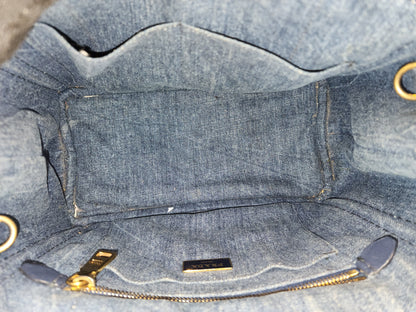 Prada Denim Small Canapa Tote