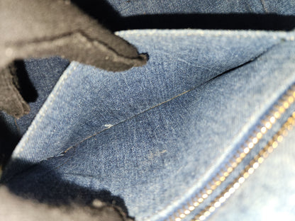 Prada Denim Small Canapa Tote
