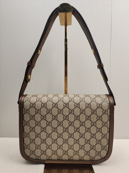 Gucci Brown Horsebit 1955 Medium Shoulder Bag