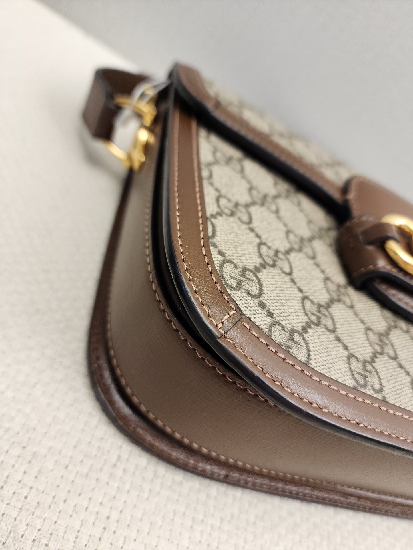 Gucci Brown Horsebit 1955 Medium Shoulder Bag