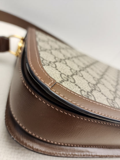Gucci Brown Horsebit 1955 Medium Shoulder Bag
