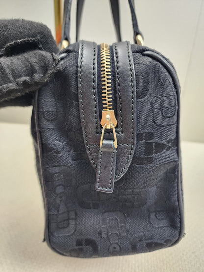 Gucci Black Canvas Channy Horsebit Boston