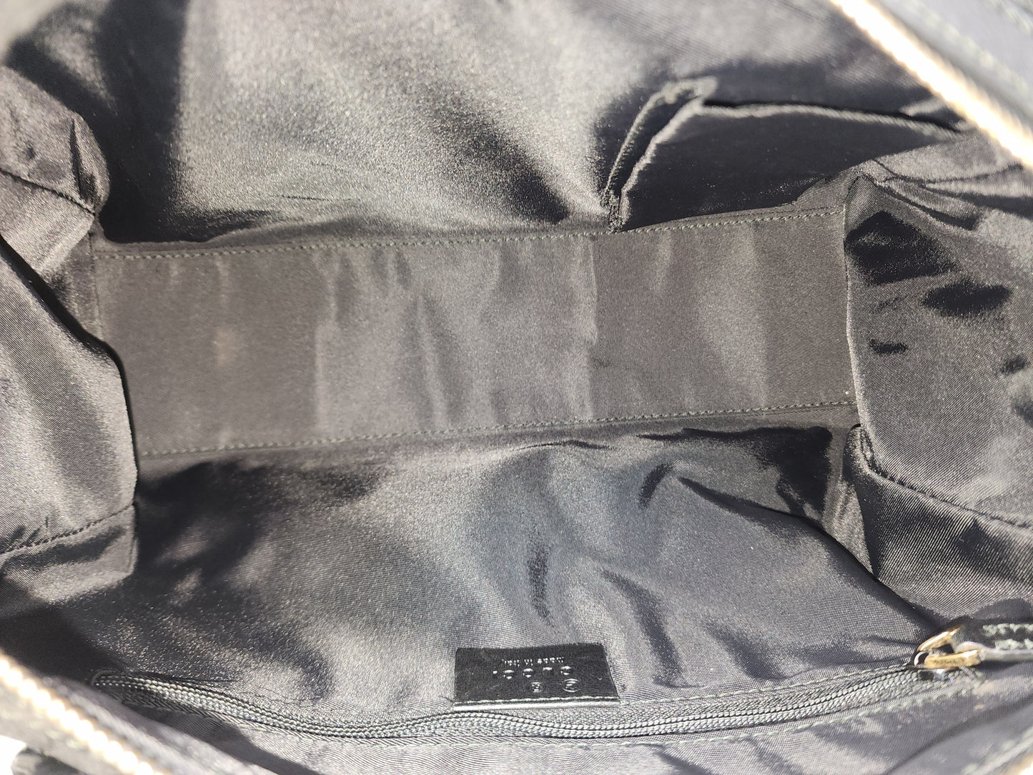 Gucci Black Canvas Channy Horsebit Boston