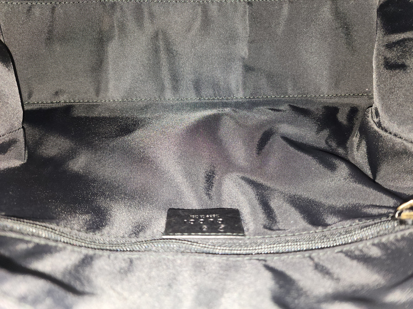 Gucci Black Canvas Channy Horsebit Boston