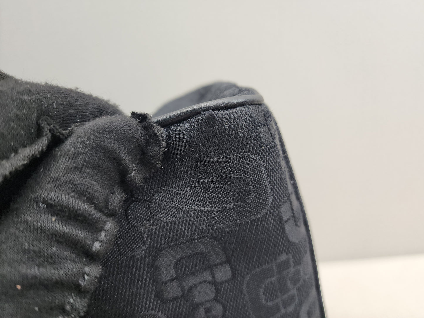Gucci Black Canvas Channy Horsebit Boston