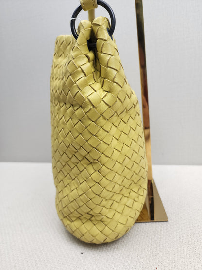 Bottega Veneta Yellow Intrecciato Nappa Bucket Bag