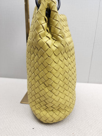 Bottega Veneta Yellow Intrecciato Nappa Bucket Bag