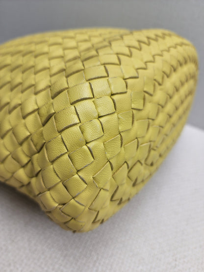 Bottega Veneta Yellow Intrecciato Nappa Bucket Bag