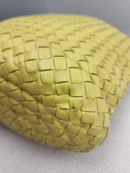 Bottega Veneta Yellow Intrecciato Nappa Bucket Bag