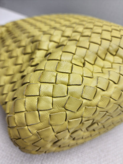 Bottega Veneta Yellow Intrecciato Nappa Bucket Bag