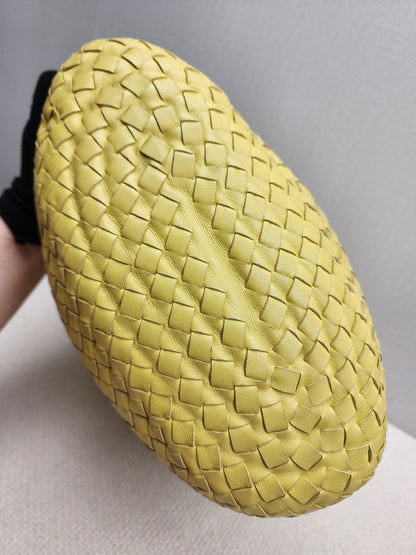 Bottega Veneta Yellow Intrecciato Nappa Bucket Bag