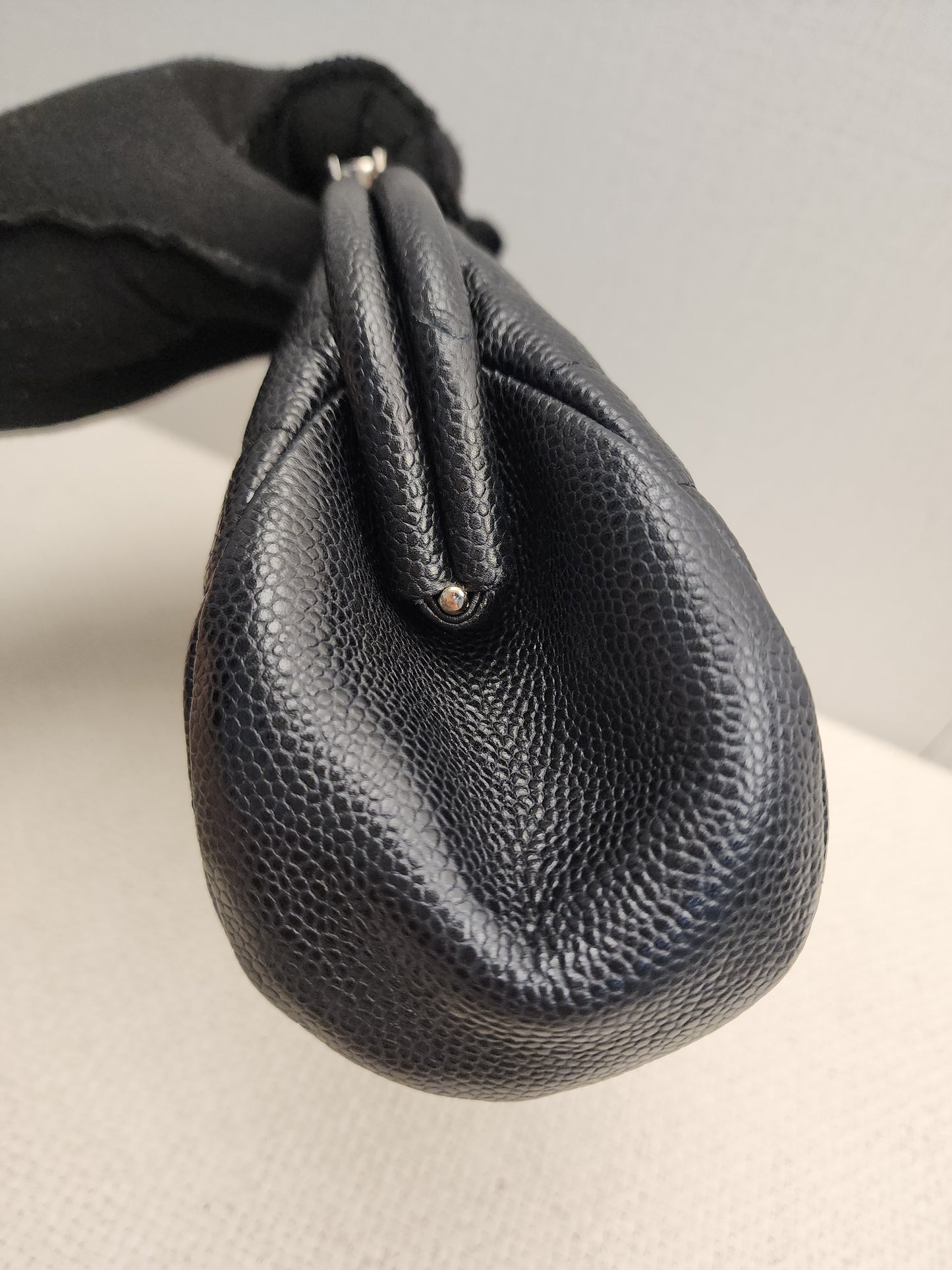 Chanel Black Caviar Timeless Clutch Bag (SHW)