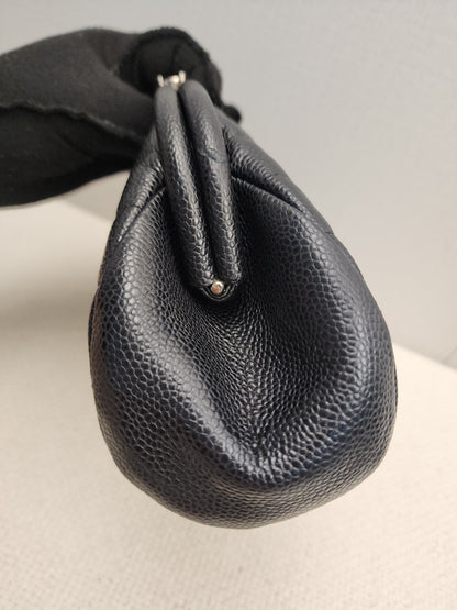 Chanel Black Caviar Timeless Clutch Bag (SHW)