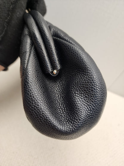 Chanel Black Caviar Timeless Clutch Bag (SHW)