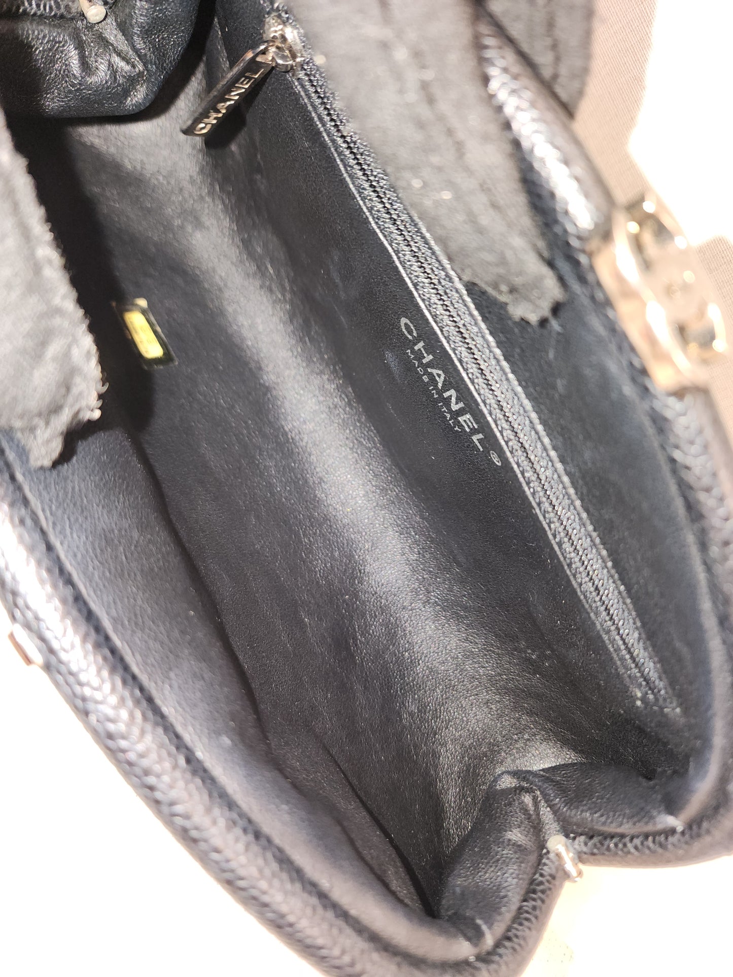 Chanel Black Caviar Timeless Clutch Bag (SHW)