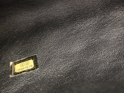 Chanel Black Caviar Timeless Clutch Bag (SHW)