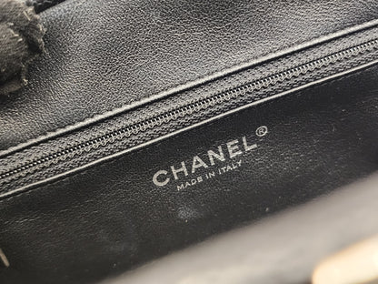 Chanel Black Caviar Timeless Clutch Bag (SHW)