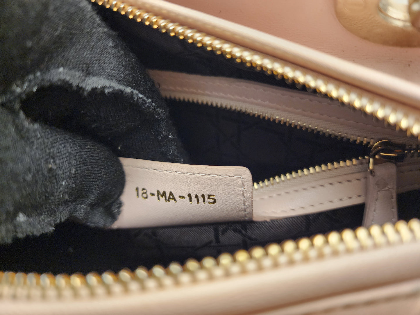 Dior Light Pink Lambskin Medium Lady D (LGHW)