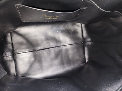Dior Black Calfskin Small Toujours Vertical Tote Bag (LGHW)