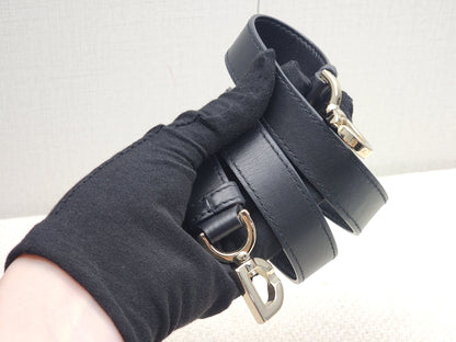Dior Black Calfskin Small Toujours Vertical Tote Bag (LGHW)