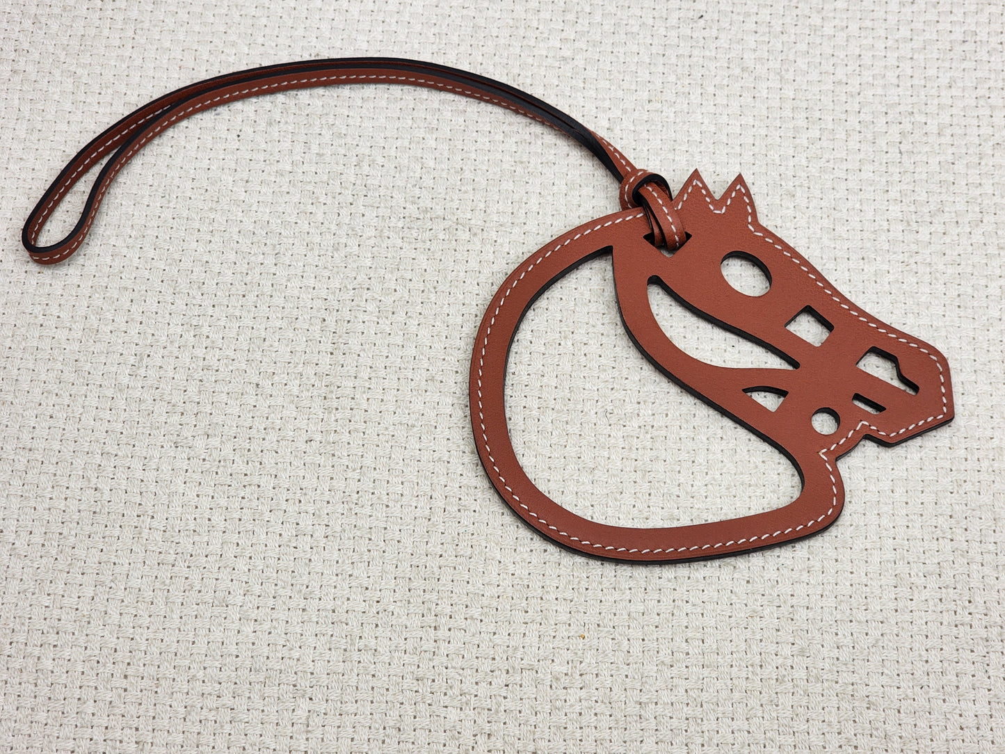 Hermes Fauve Brown Paddock Cheval Horse Charm