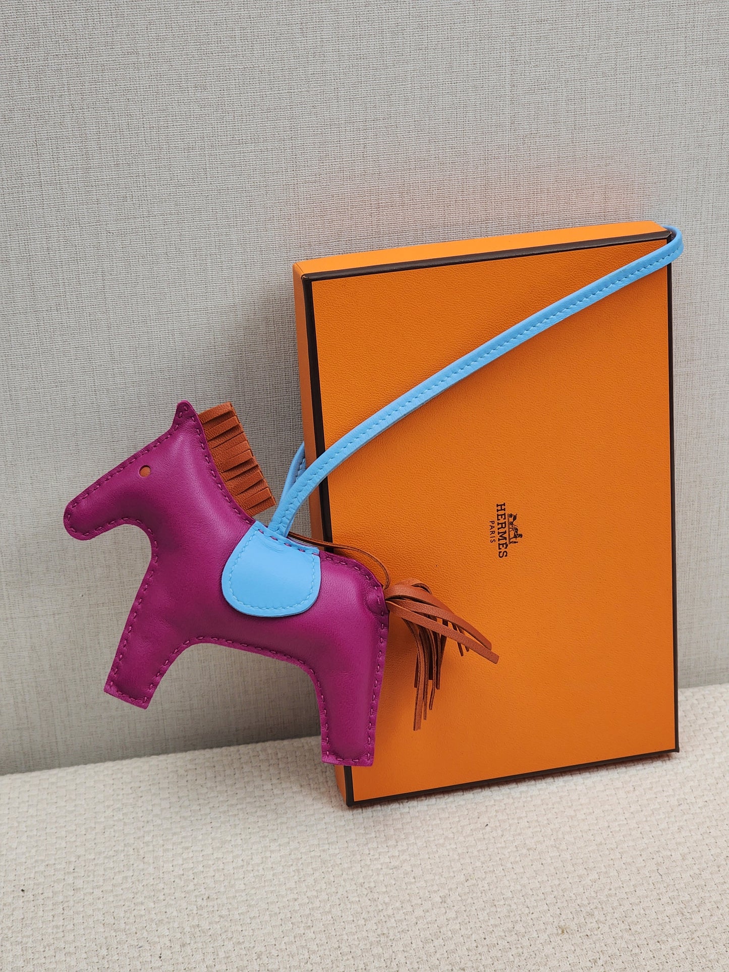 Hermes Rose Pourpre / Celeste / Cornaline Rodeo MM