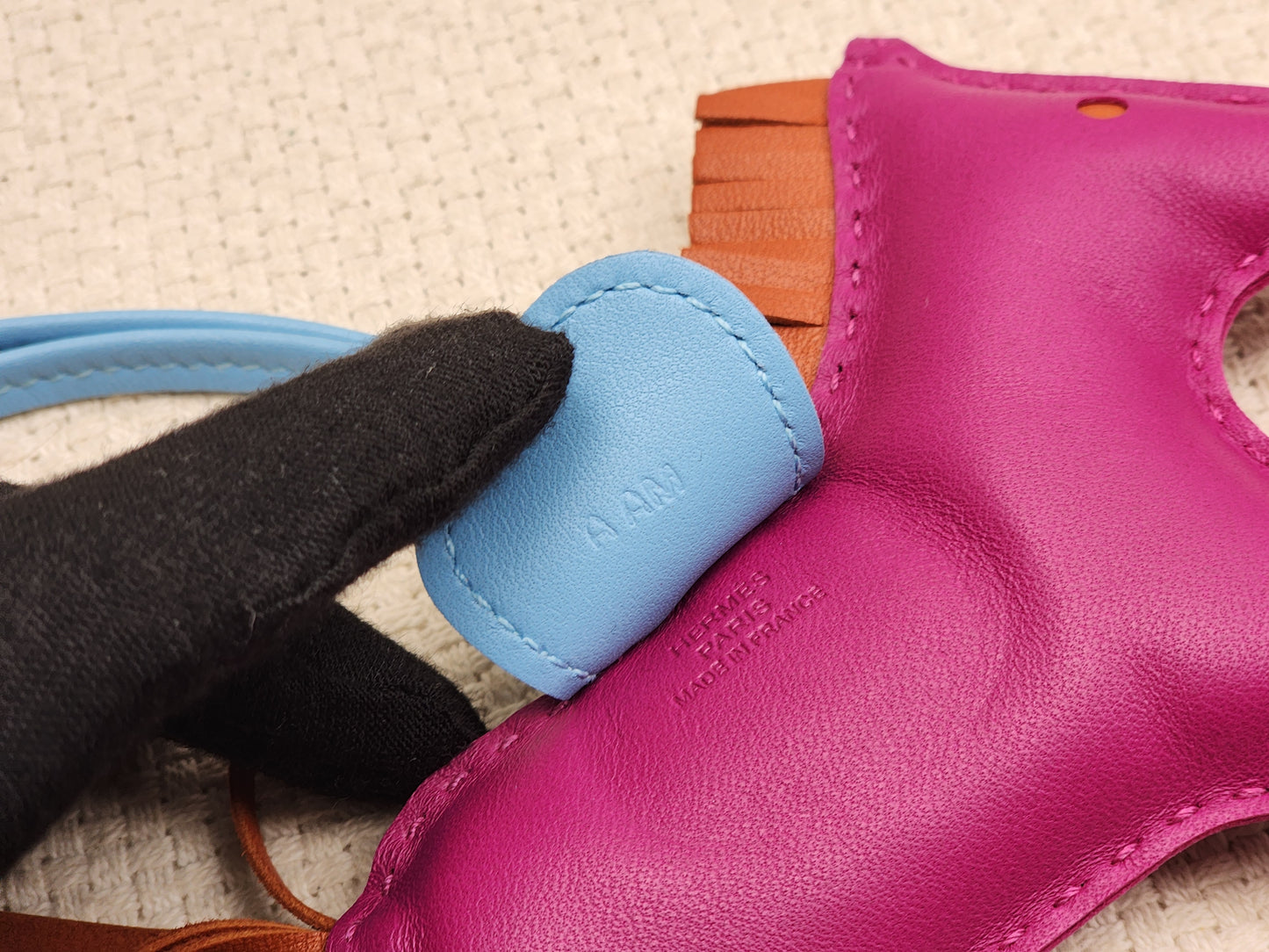 Hermes Rose Pourpre / Celeste / Cornaline Rodeo MM