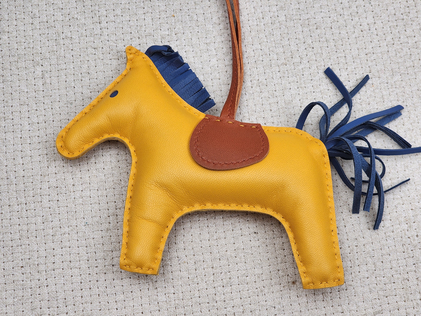 Hermes Jaune D'or / Bleu Agate / Cornaline MM Rodeo