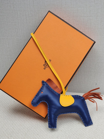 Hermes Blue de Malte / Cornaline / Jaune D’or Rodeo MM