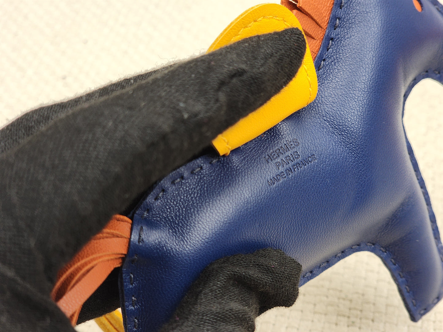 Hermes Blue de Malte / Cornaline / Jaune D’or Rodeo MM