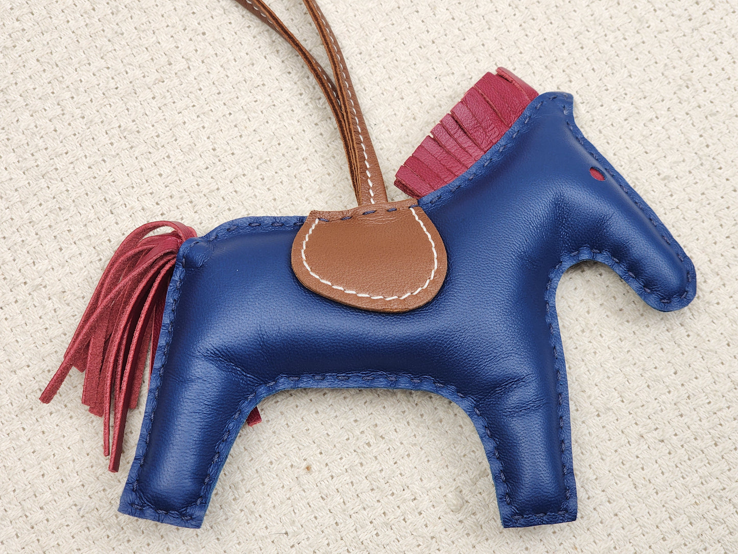 Hermes Bleu de Malte / Rubis / Fauve Rodeo MM