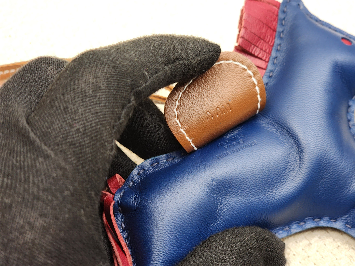 Hermes Bleu de Malte / Rubis / Fauve Rodeo MM