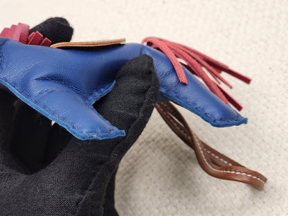 Hermes Bleu de Malte / Rubis / Fauve Rodeo MM