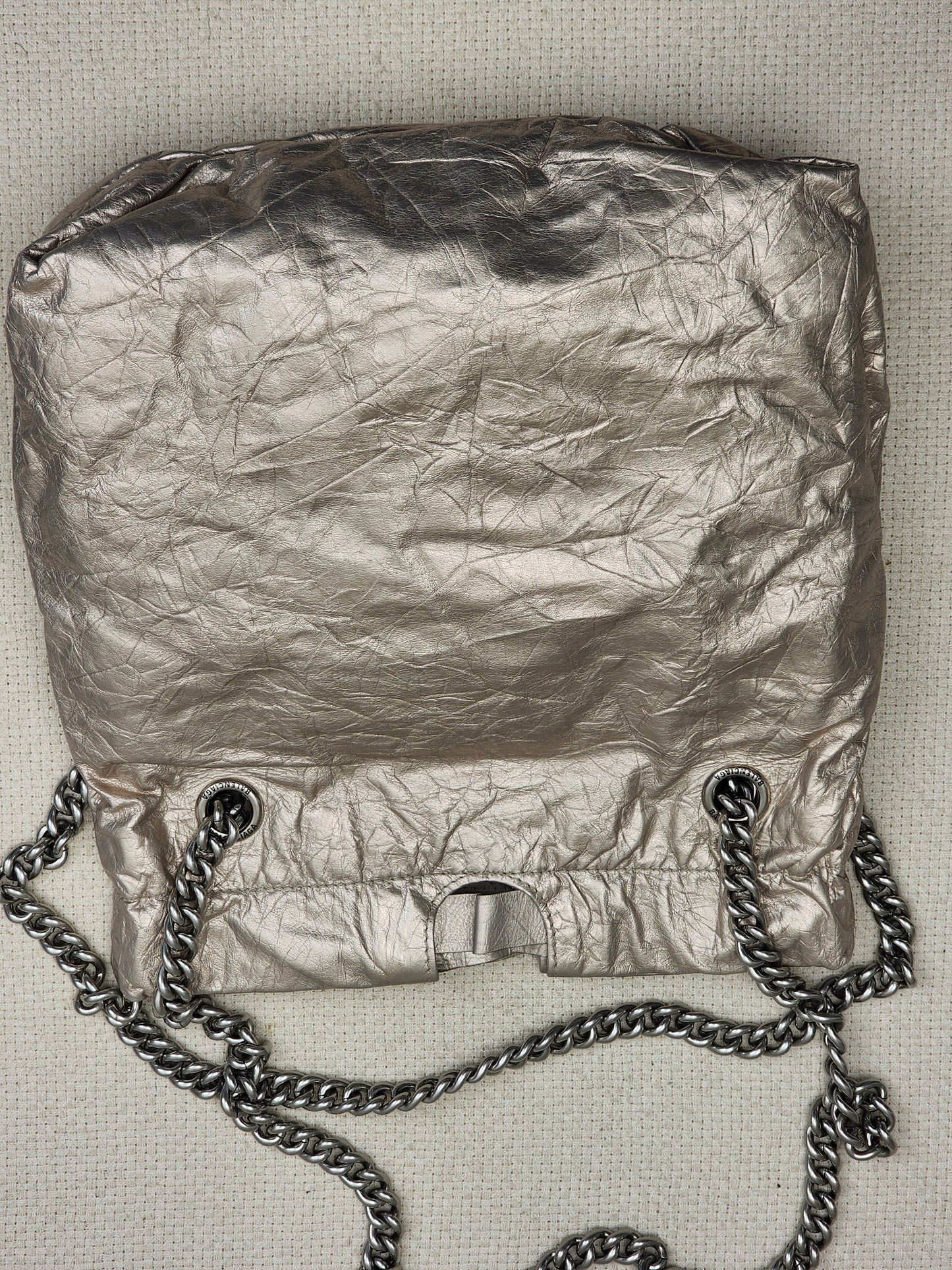 Balenciaga Metallic Light Gold Calfskin Small Trash Tote (SHW)