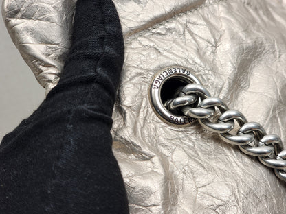 Balenciaga Metallic Light Gold Calfskin Small Trash Tote (SHW)