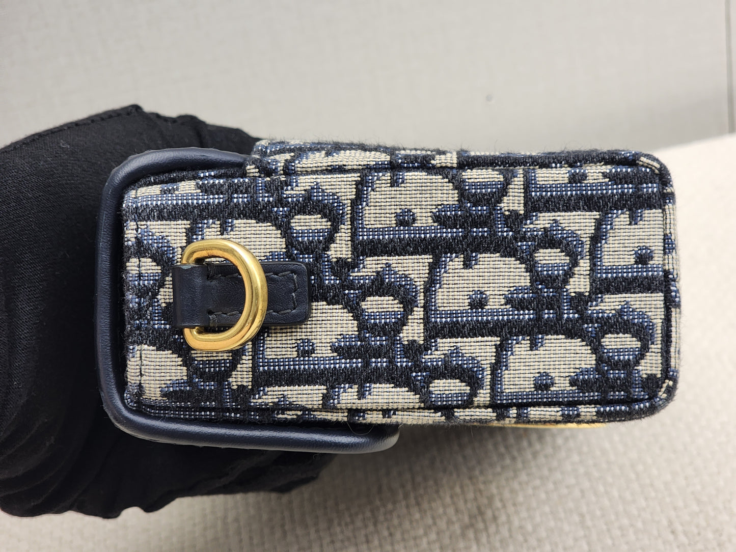 Dior Navy Oblique 30 Montaigne Box (GHW)