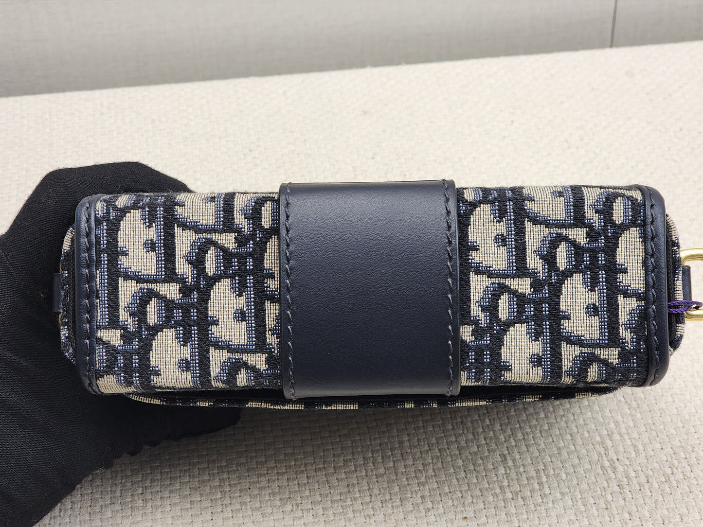 Dior Navy Oblique 30 Montaigne Box (GHW)