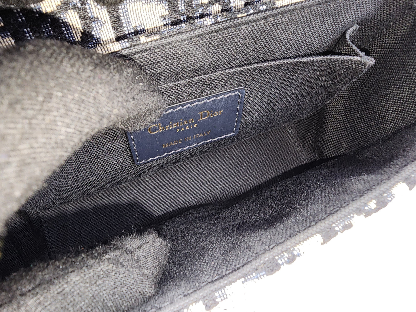 Dior Navy Oblique 30 Montaigne Box (GHW)