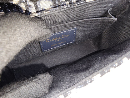 Dior Navy Oblique 30 Montaigne Box (GHW)