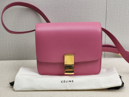Celine Pink Calfskin Teen Classic Box