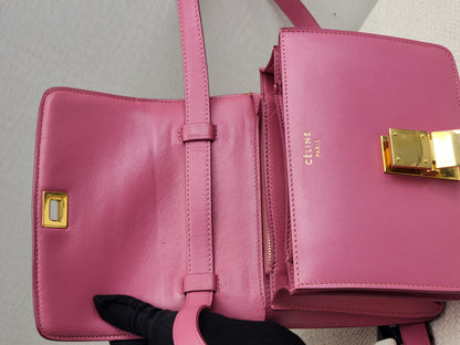 Celine Pink Calfskin Teen Classic Box