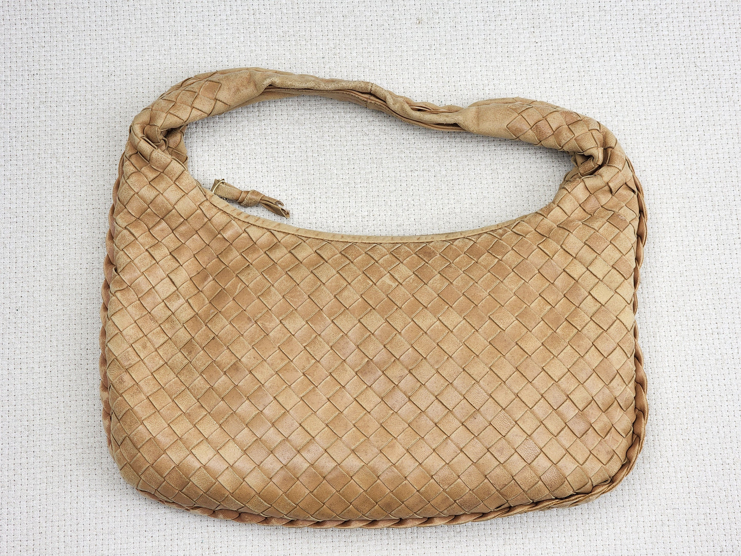 Bottega Veneta Light Brown Intrecciato Mini Hobo