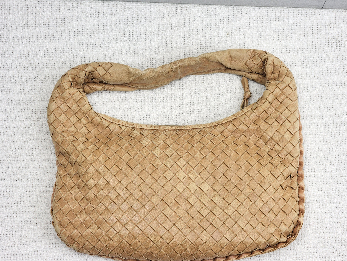 Bottega Veneta Light Brown Intrecciato Mini Hobo