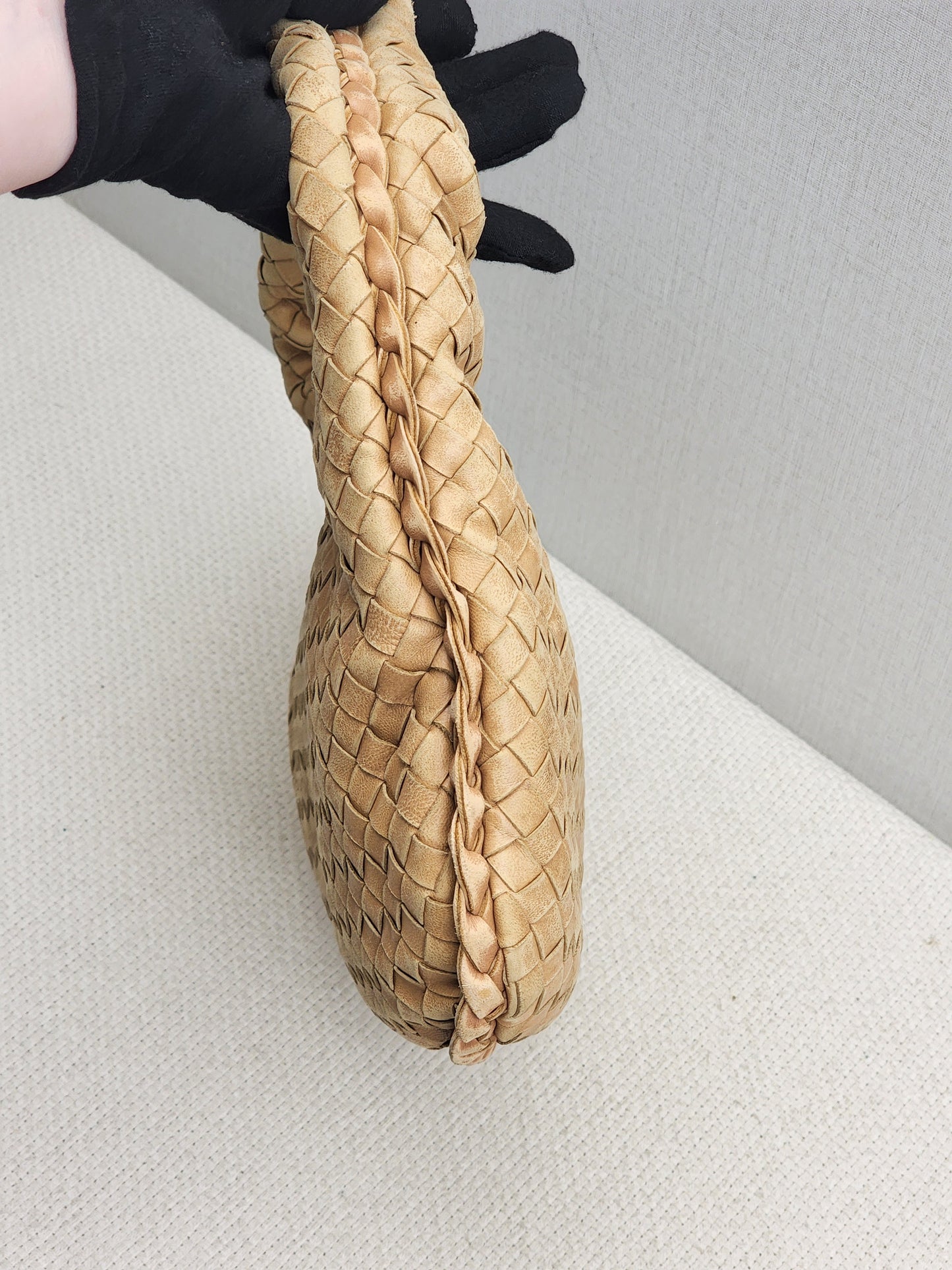 Bottega Veneta Light Brown Intrecciato Mini Hobo