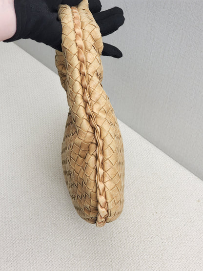 Bottega Veneta Light Brown Intrecciato Mini Hobo