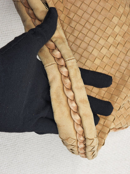 Bottega Veneta Light Brown Intrecciato Mini Hobo