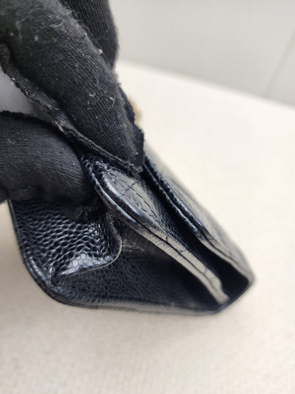 Chanel Black Caviar Classic WOC (GHW)