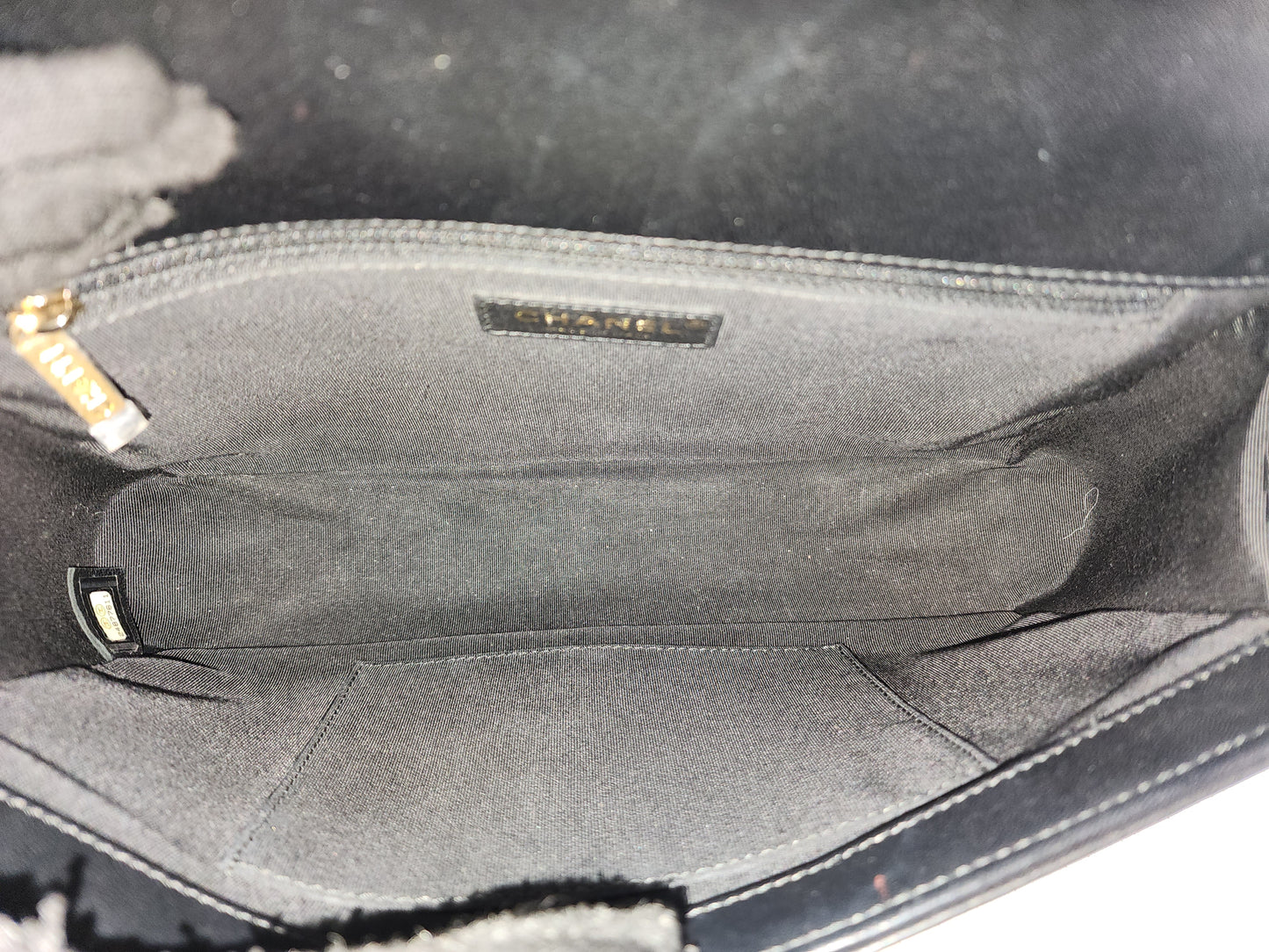 Chanel Black Lambskin New Medium Boy (GHW)