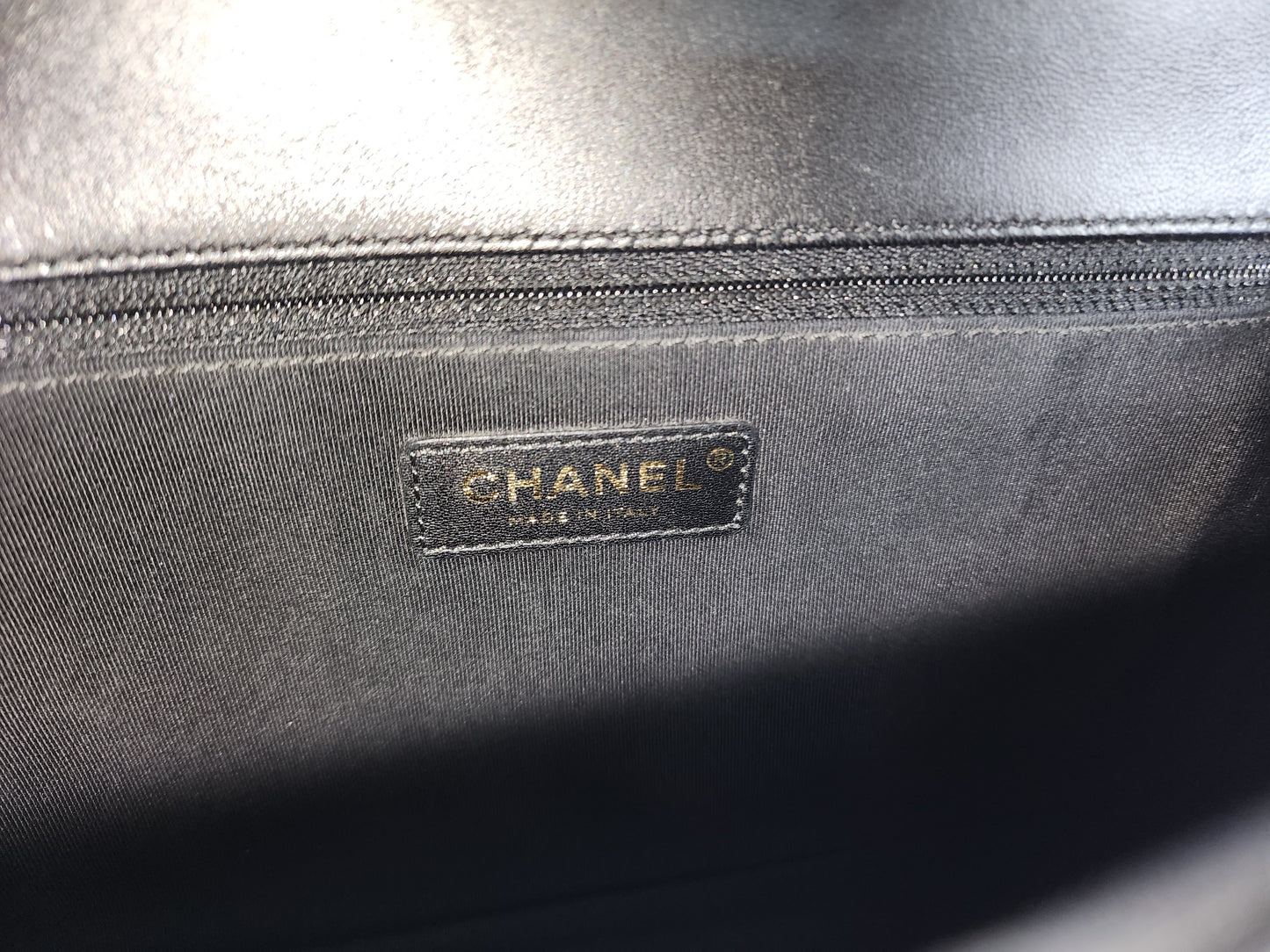 Chanel Black Lambskin New Medium Boy (GHW)