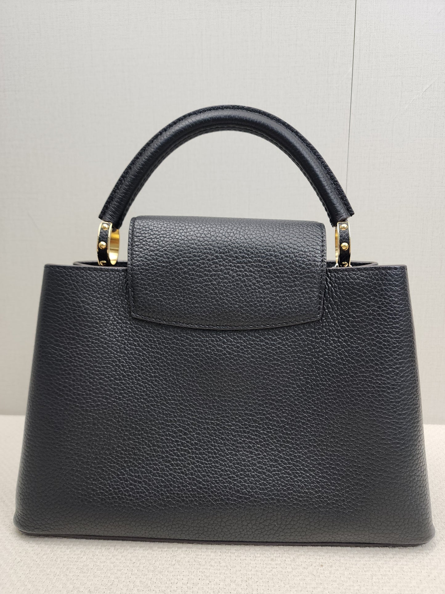 LV Black Taurillon Capucines PM